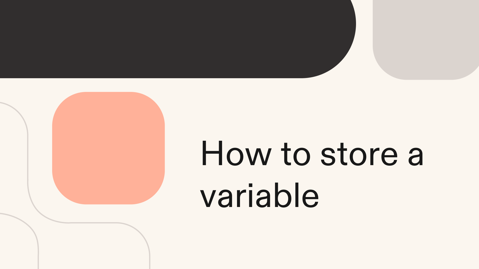 How to store a variable in Python