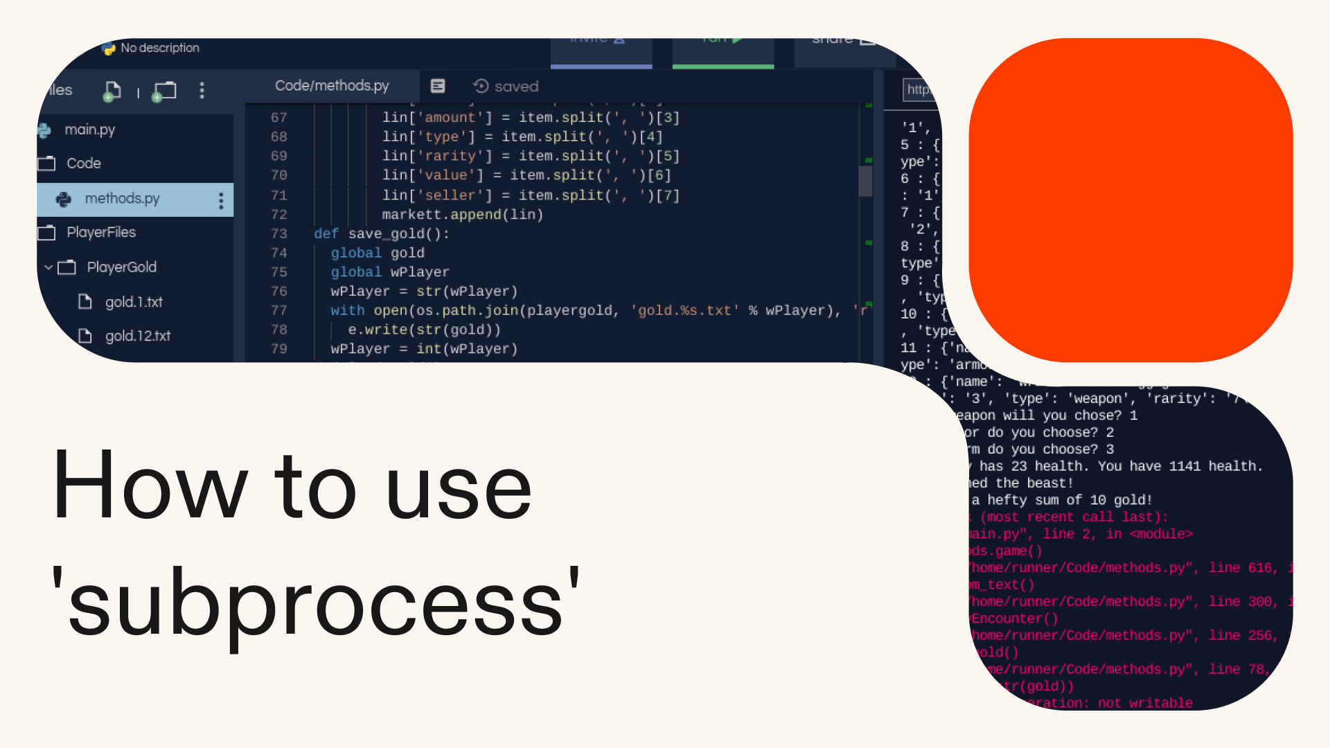 How to use 'subprocess' in Python