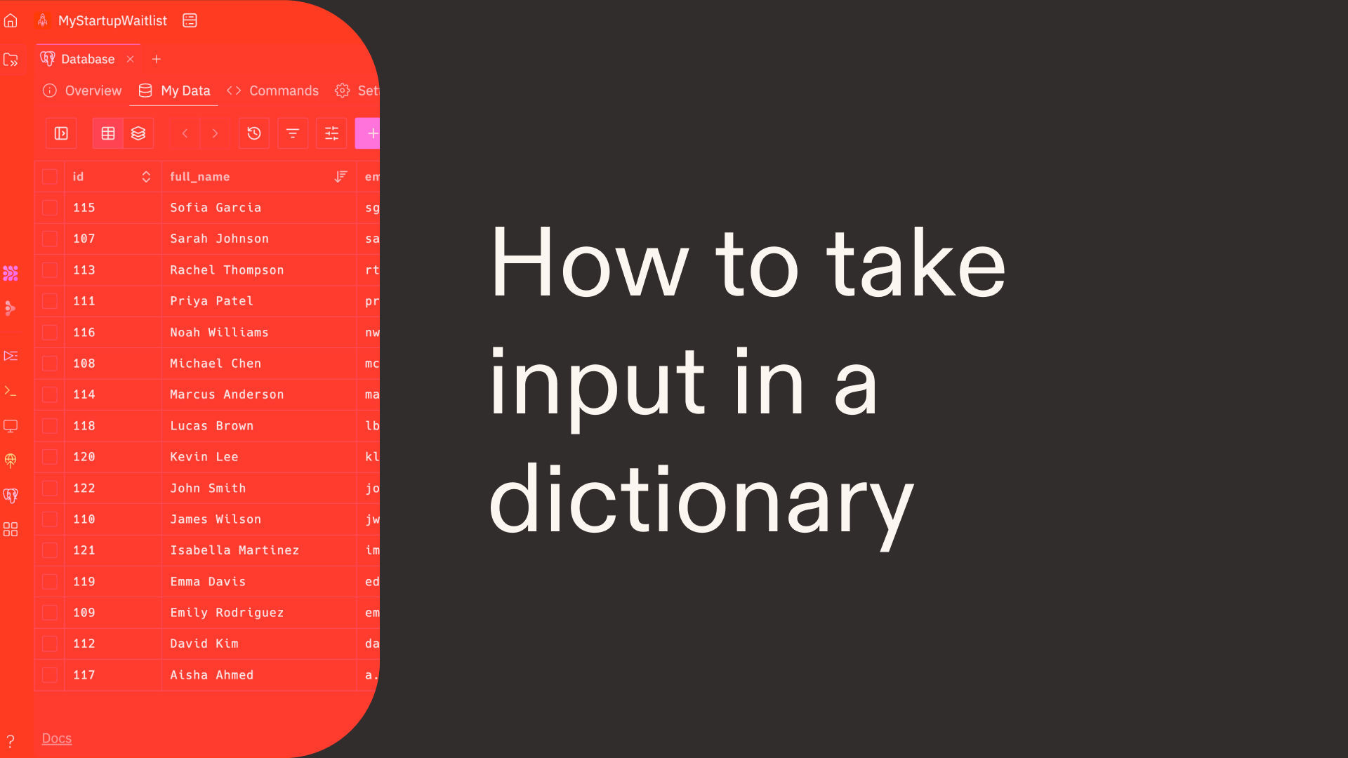 How to take input in a dictionary in Python