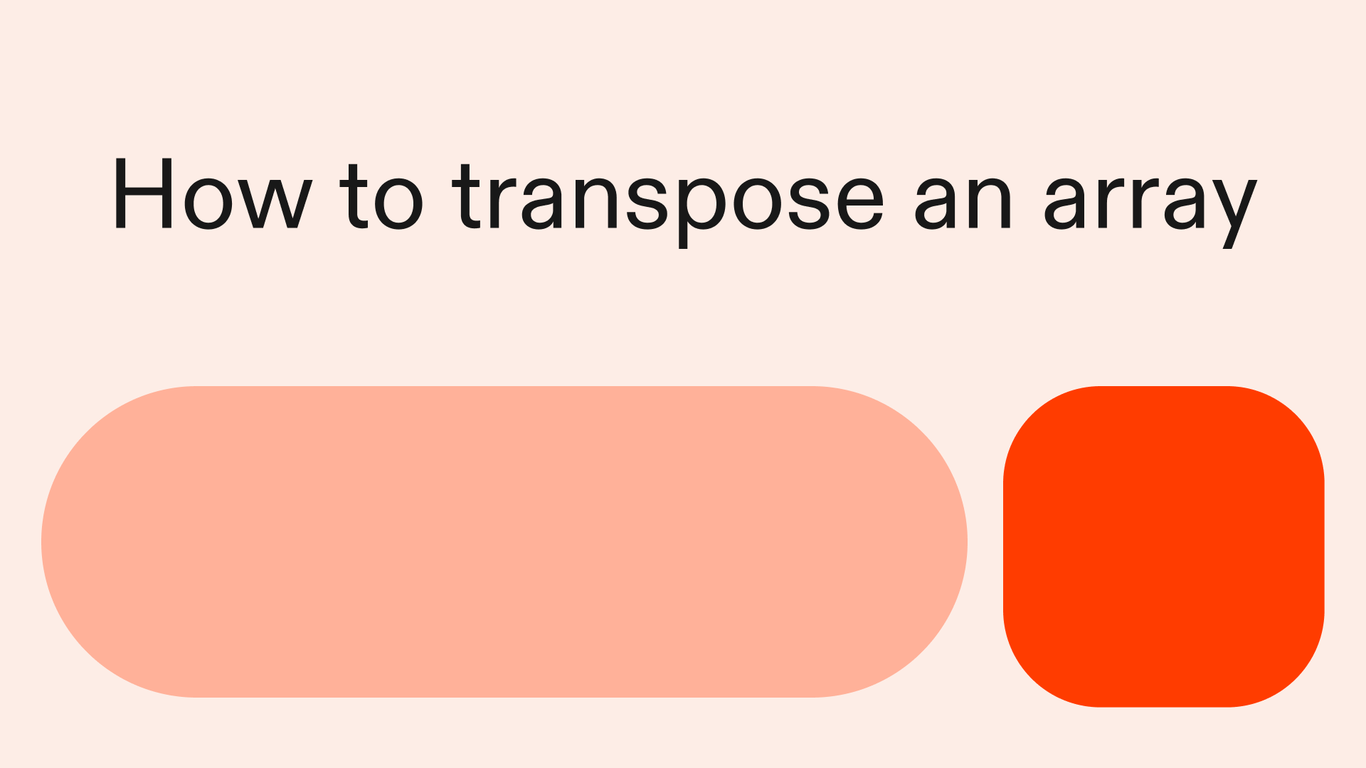 How to transpose an array in Python