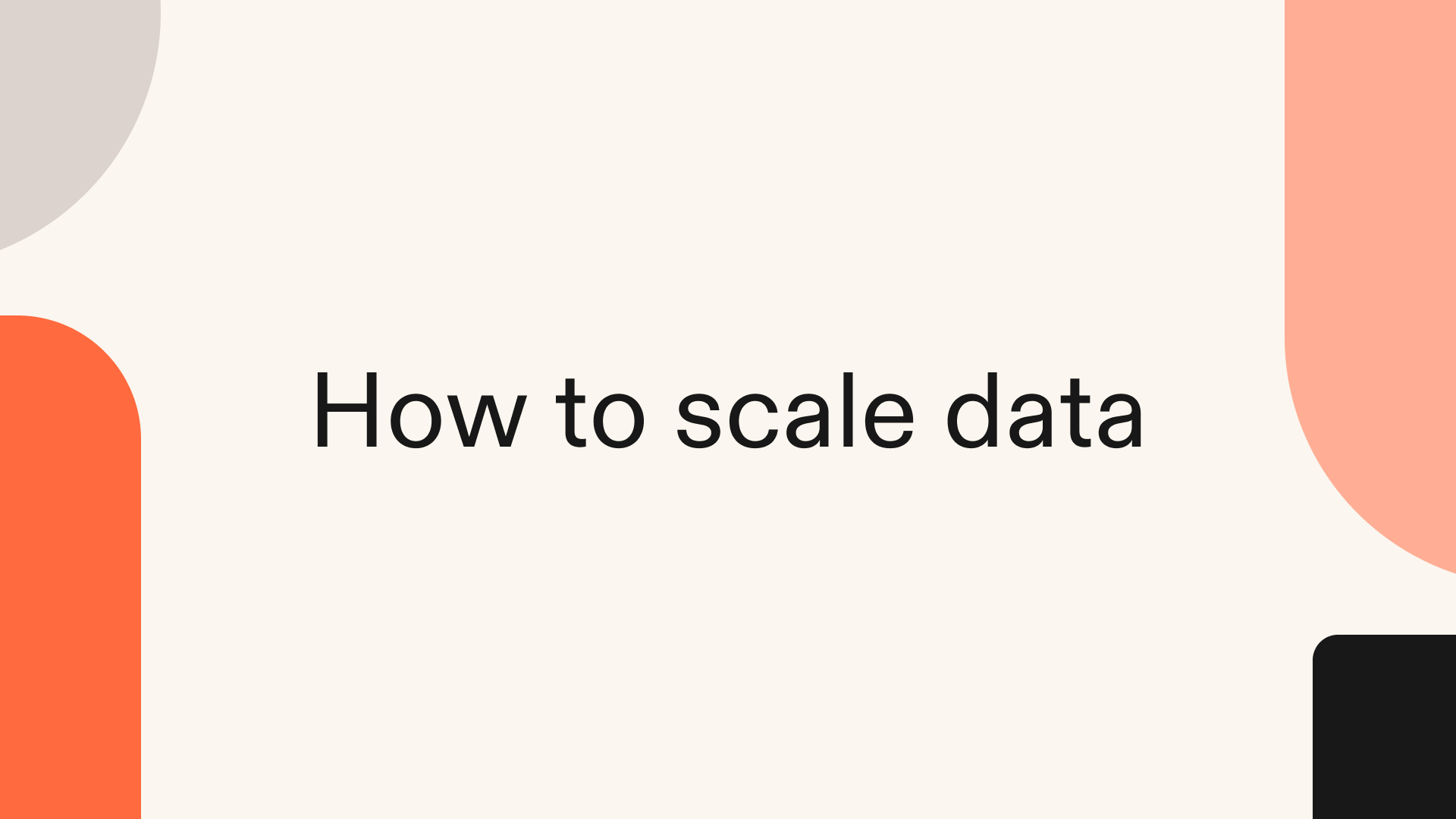 How to scale data in Python