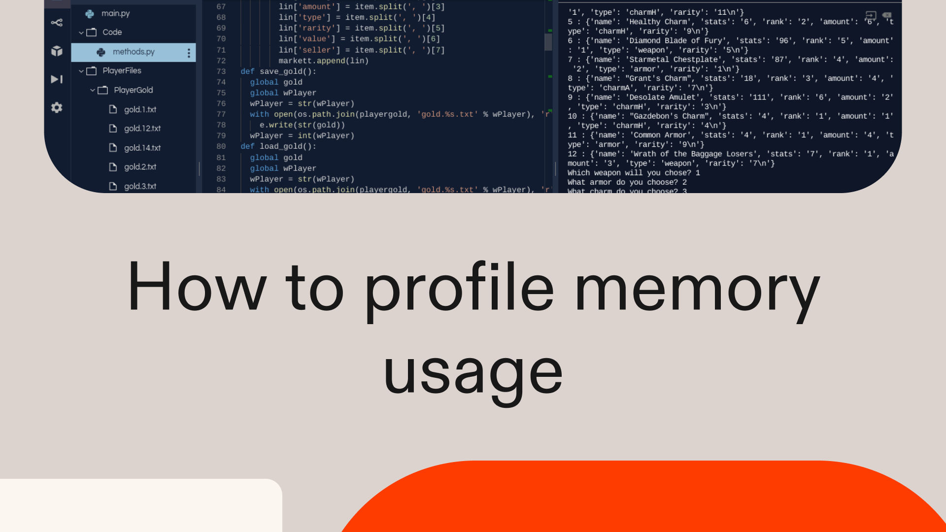 How to profile memory usage in Python