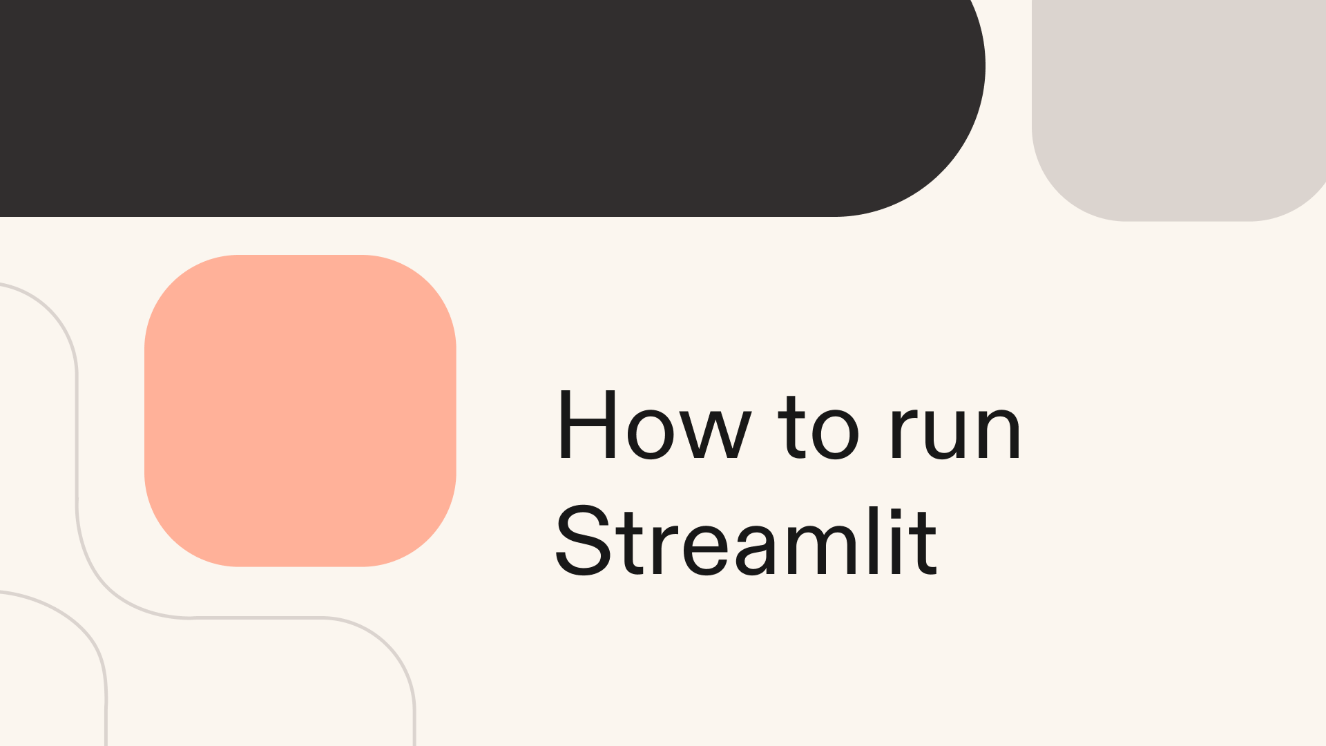 How to run Streamlit in Python