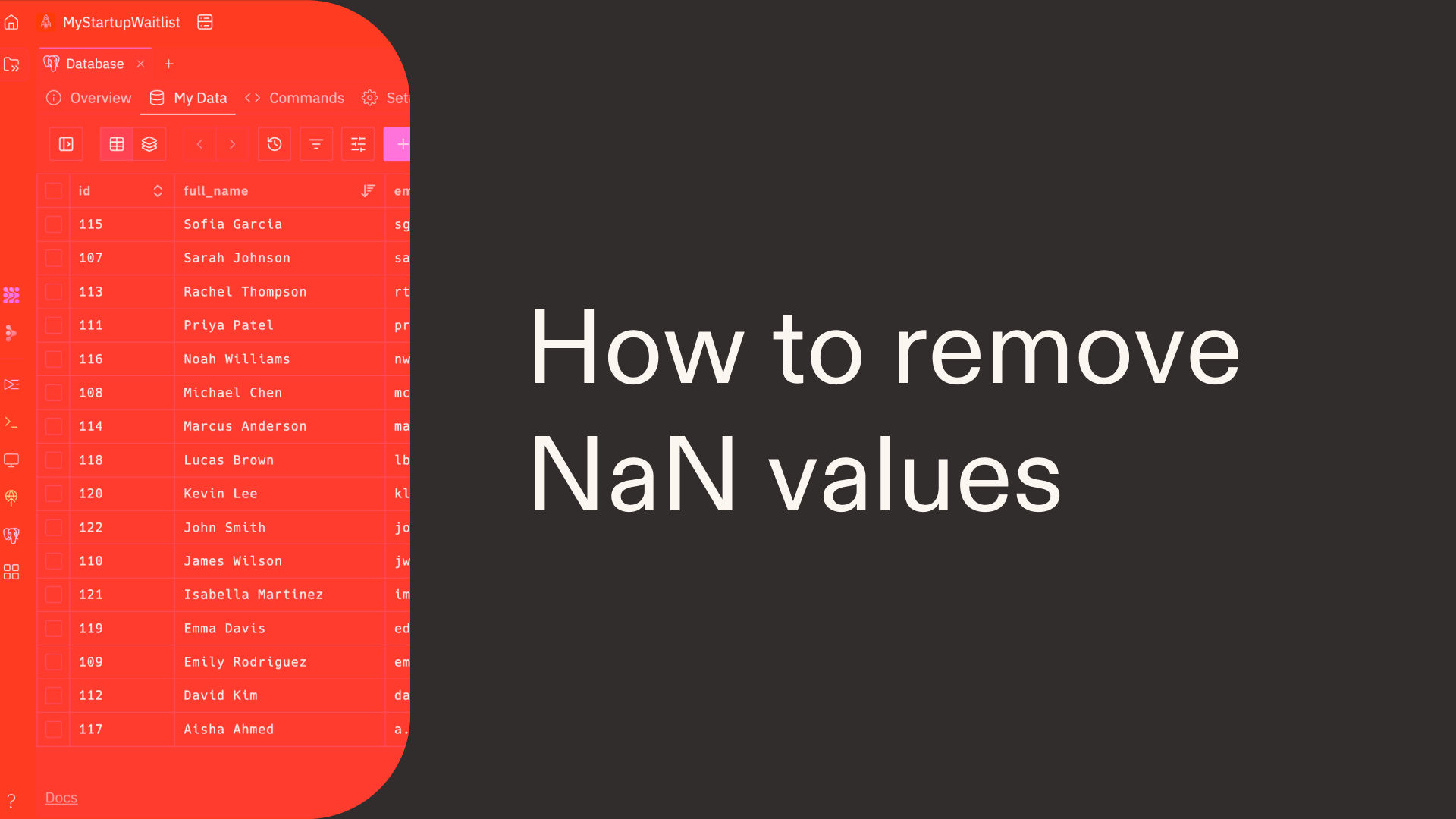 How to remove NaN values in Python