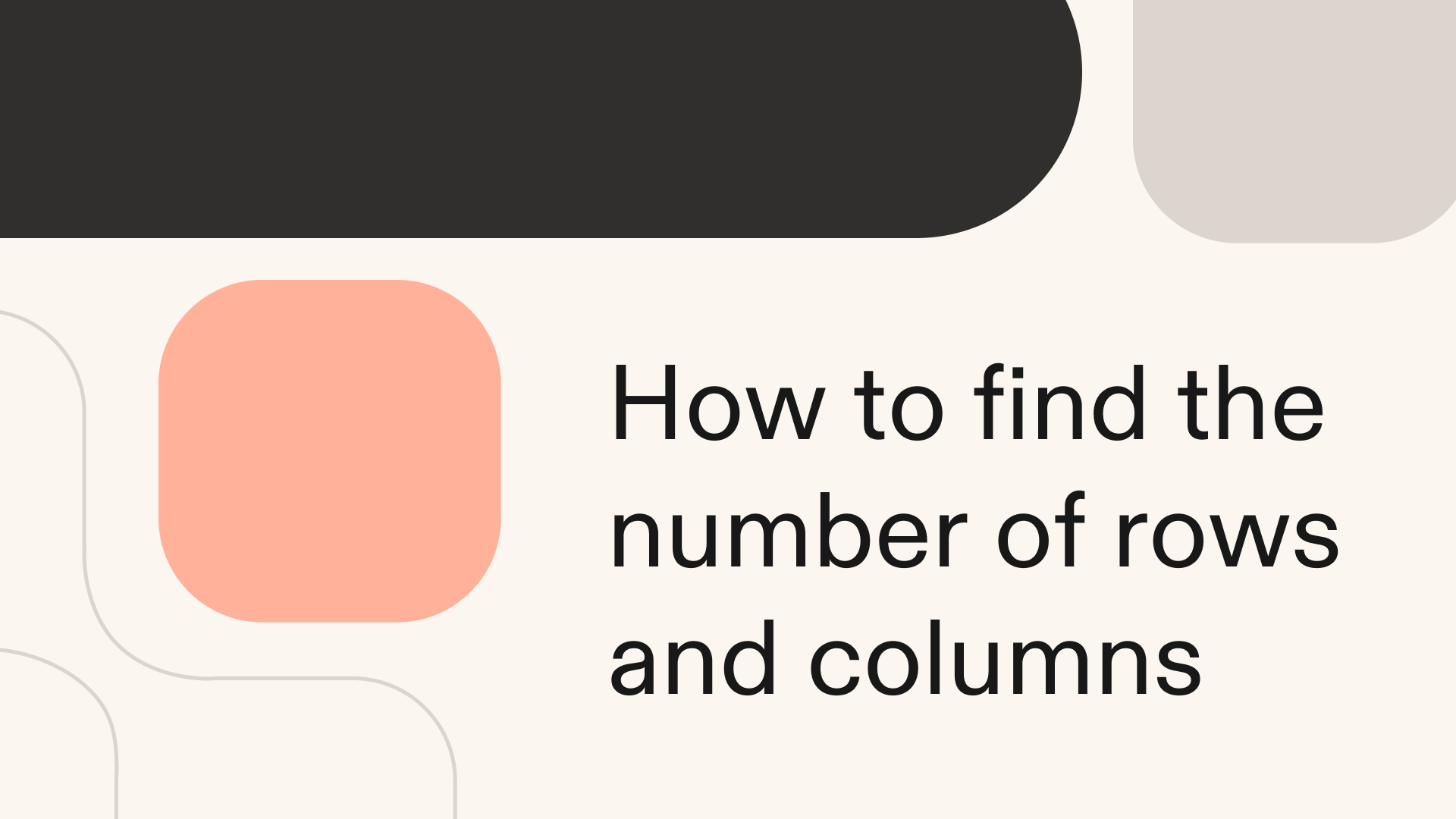 How to find the number of rows and columns in Python