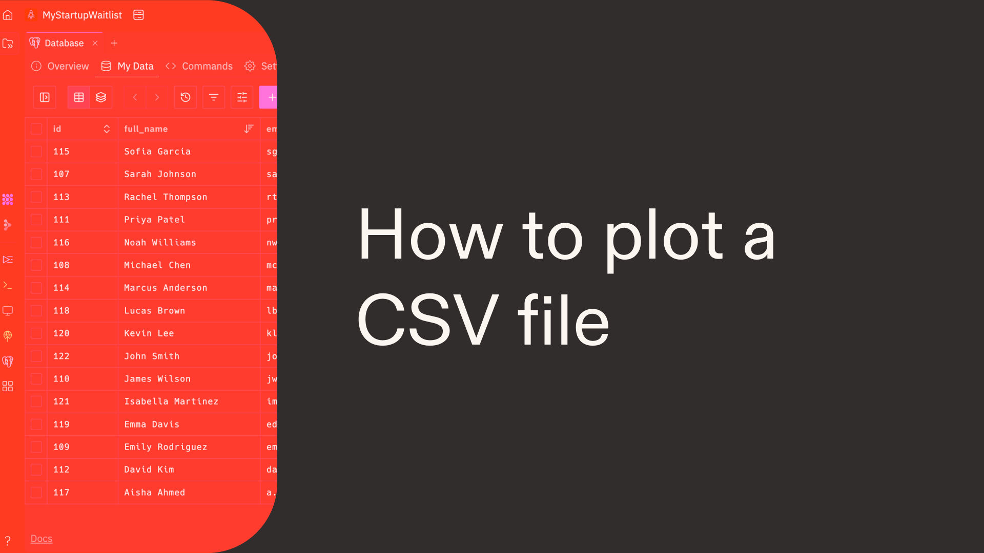 How to plot a CSV file in Python