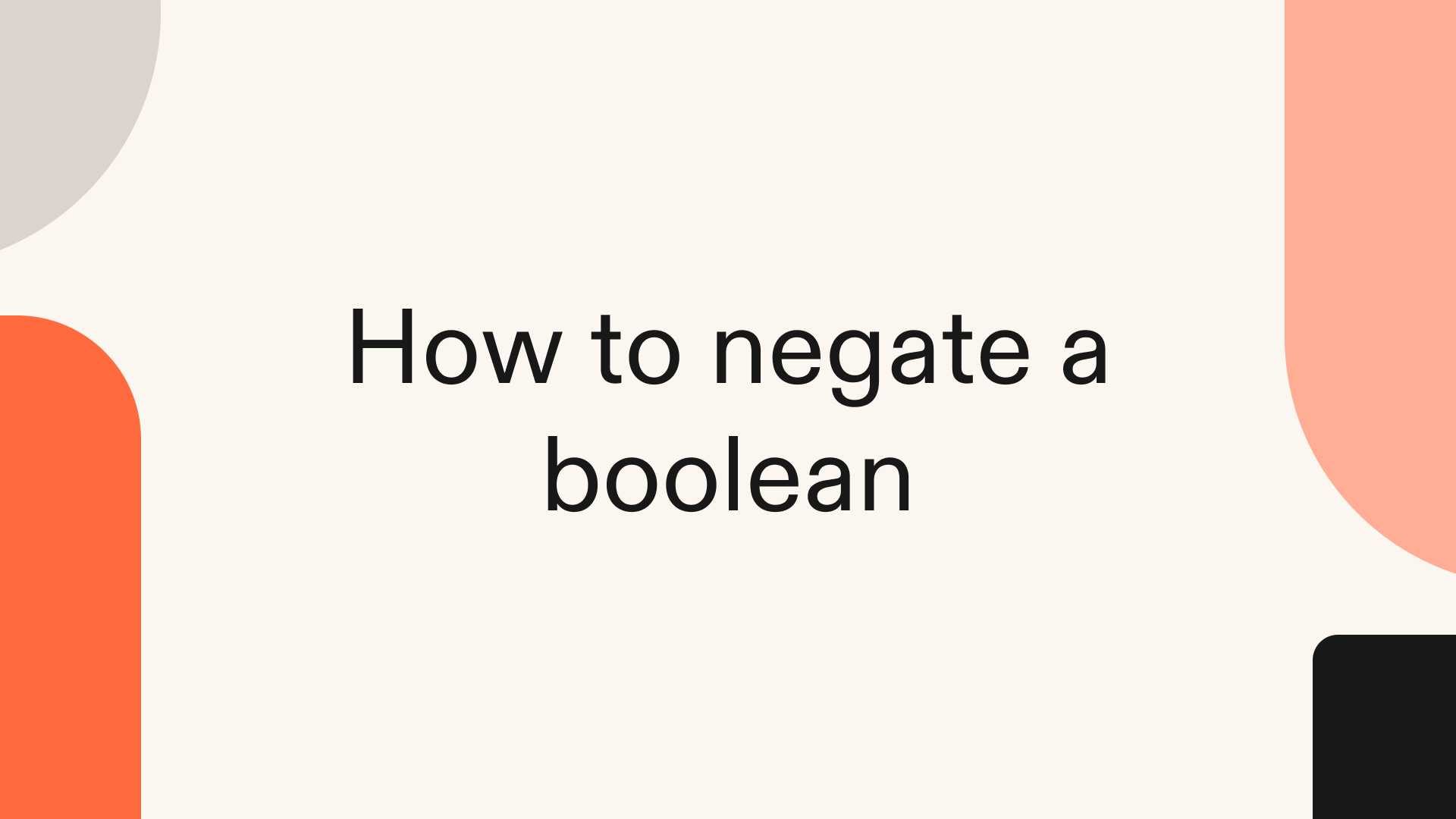 How to negate a boolean in Python