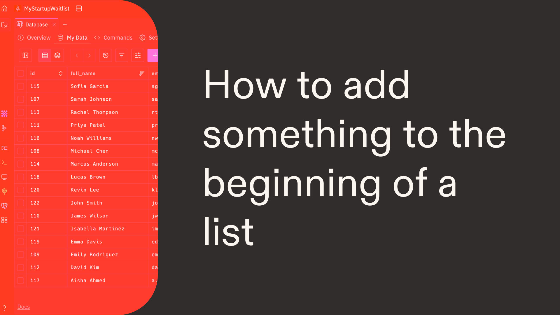 How to add something to the beginning of a list in Python