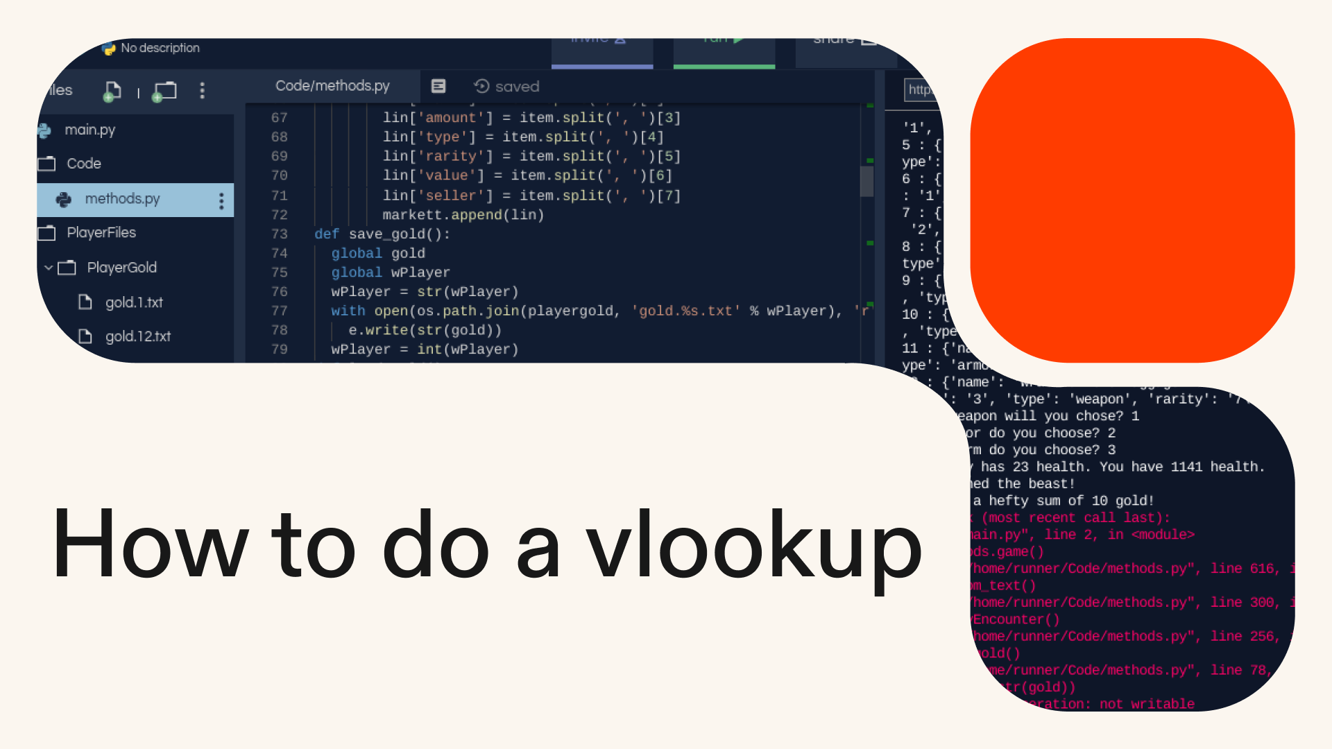 How to do a vlookup in Python