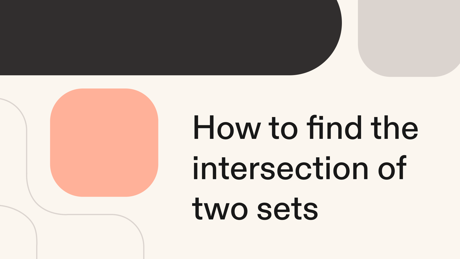 How to find the intersection of two sets in Python