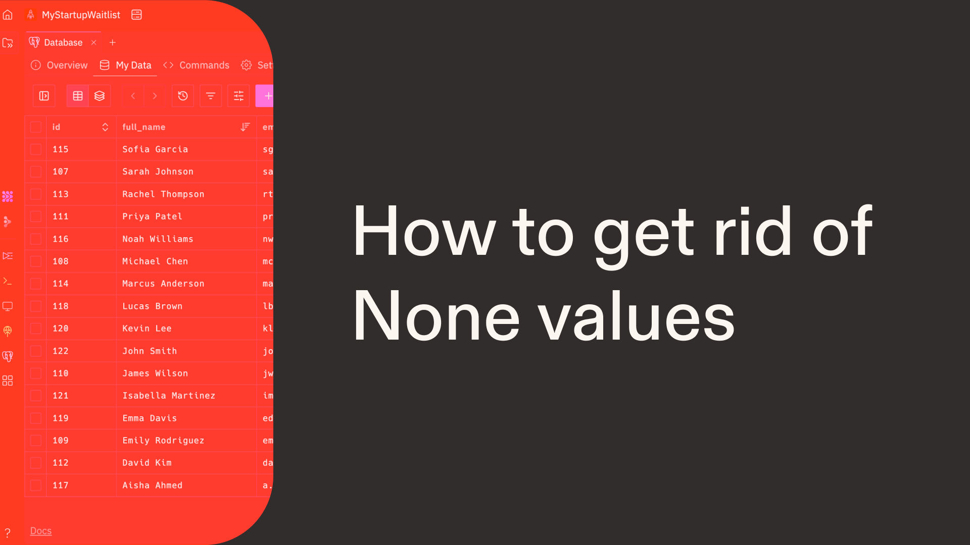 How to get rid of None values in Python
