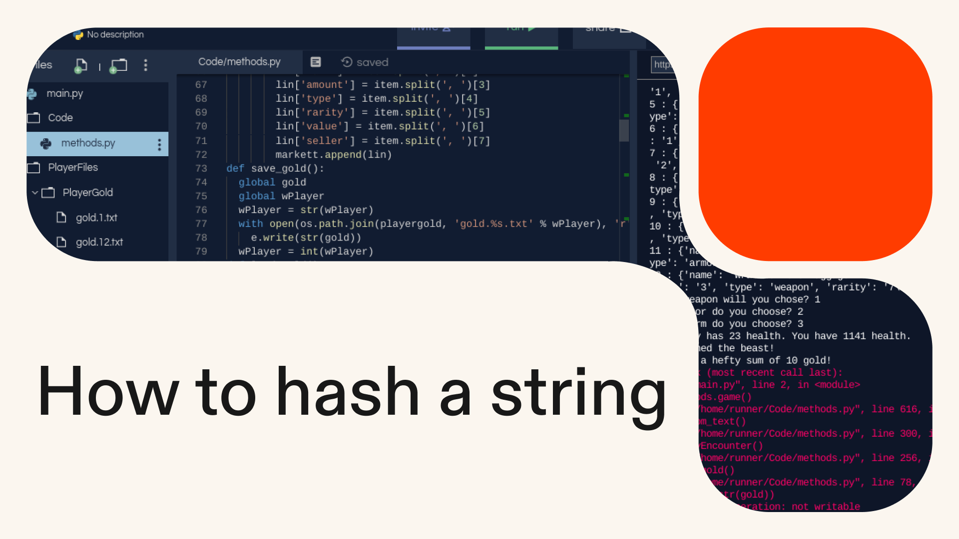 How to hash a string in Python
