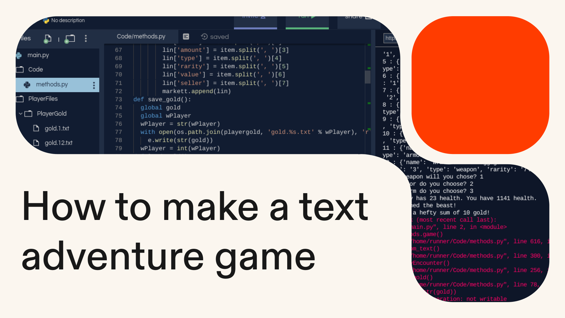 How to make a text adventure game in Python