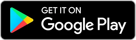 Get it on Google Play badge with Google Play triangle logo on black background.
