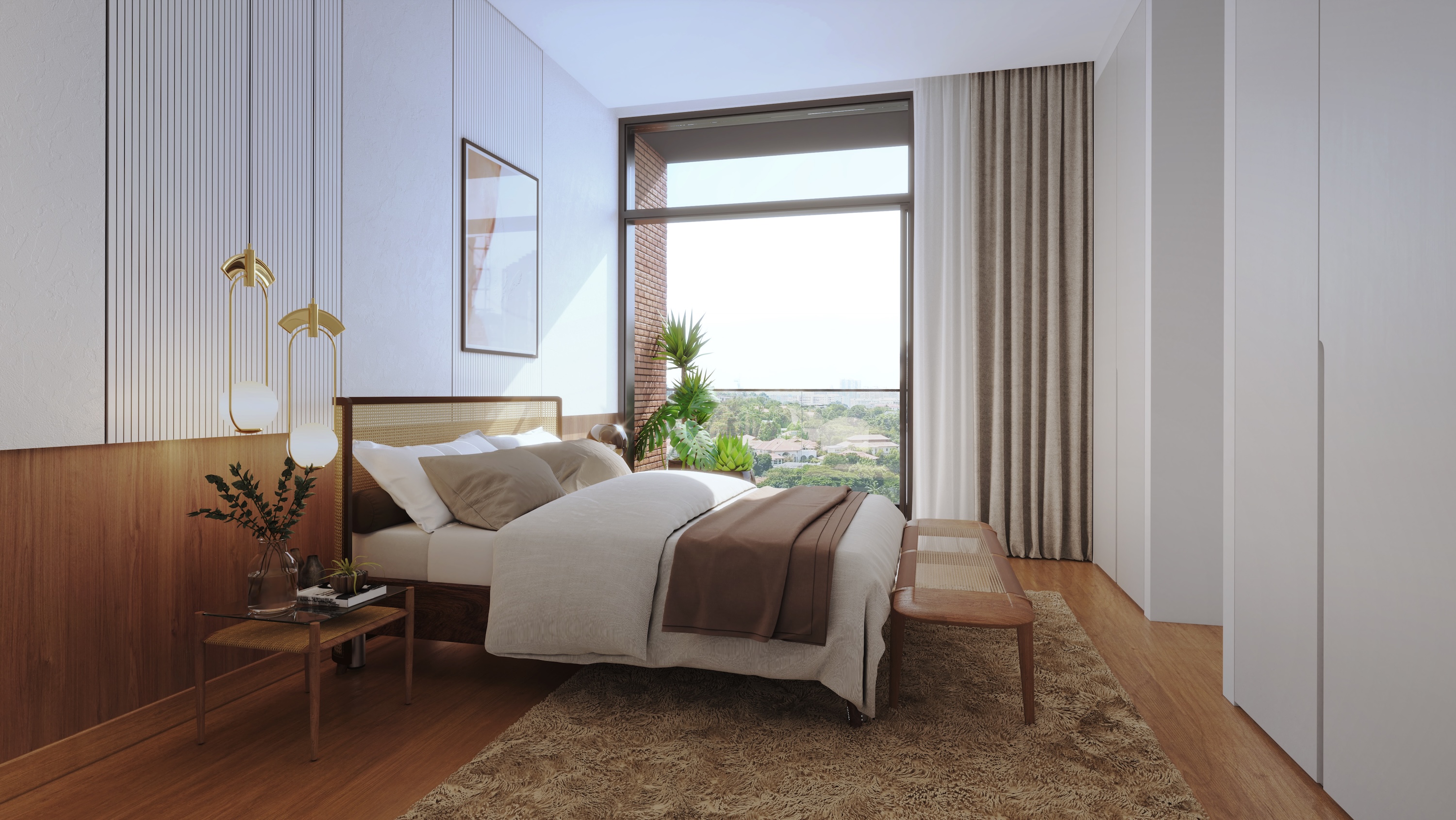 image of finished apartment building (for a general contractor).