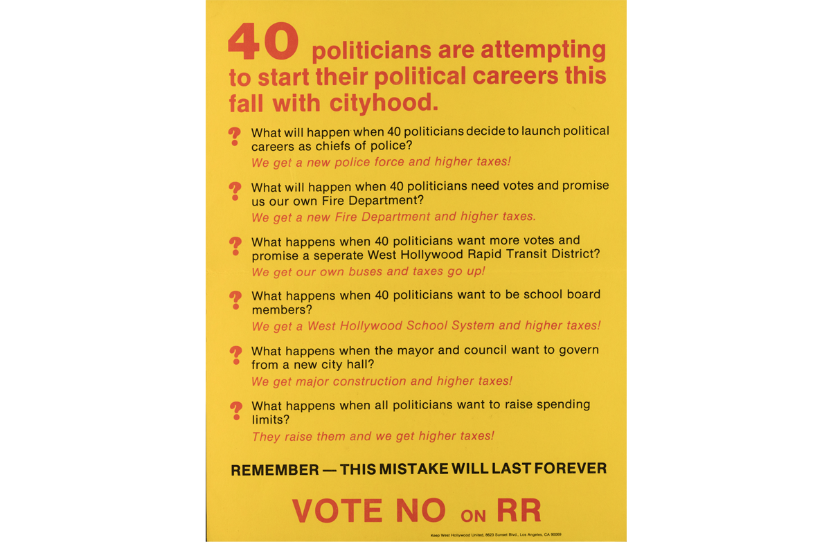 No on RR_Keep West Hollywood United Mailer