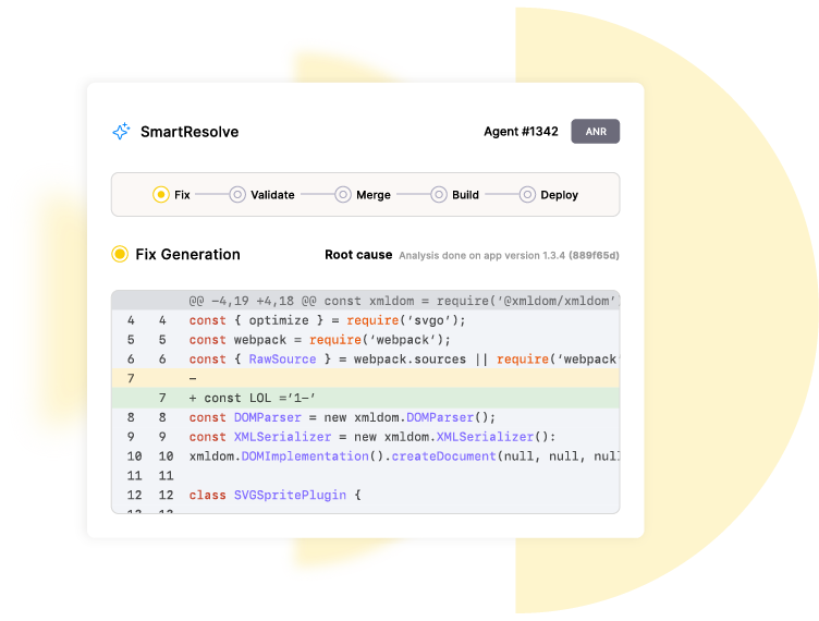 Illustration of automatic fix generation