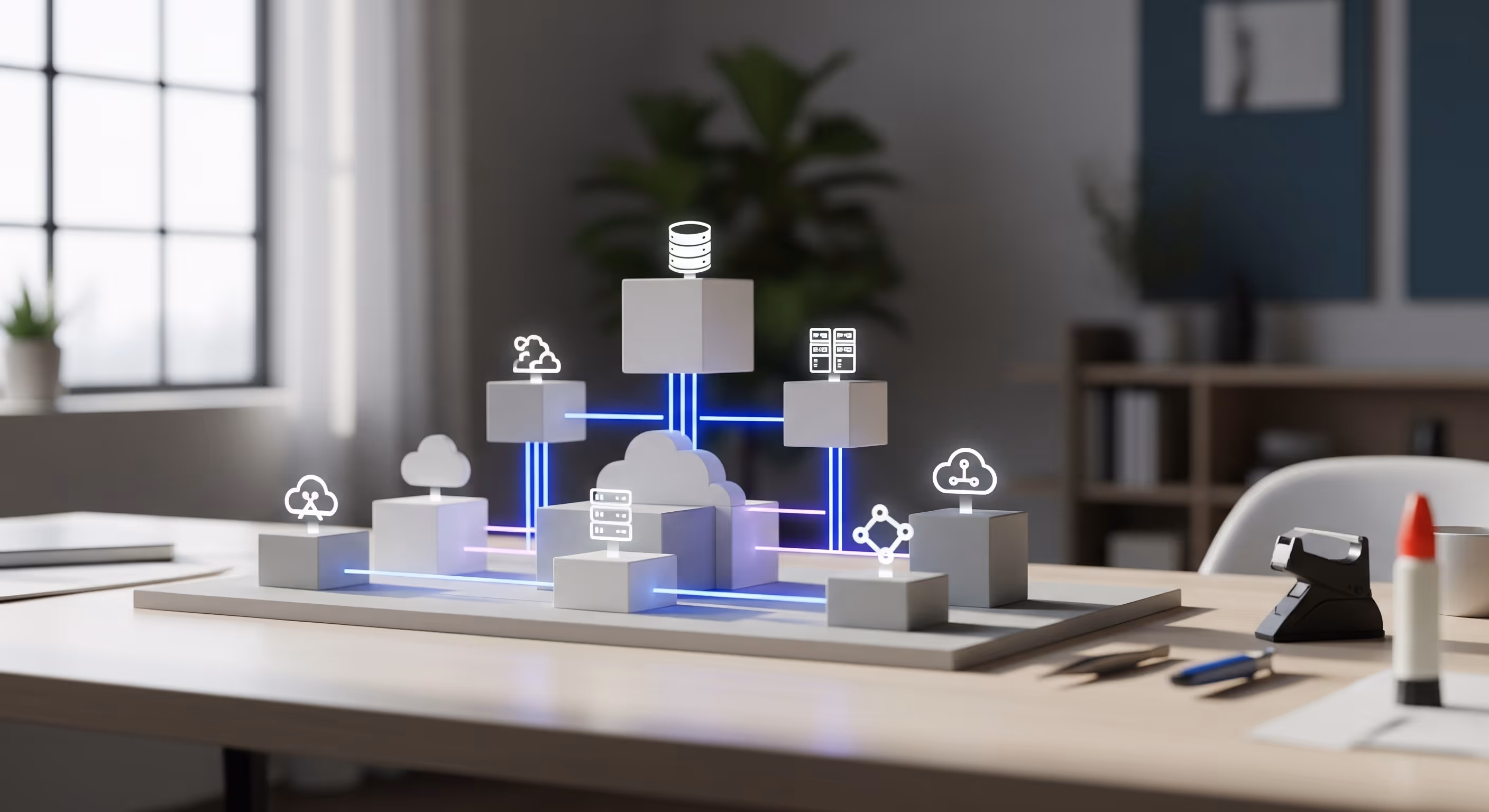 image of a marketing strategy meeting (for a ai marketing tech company)