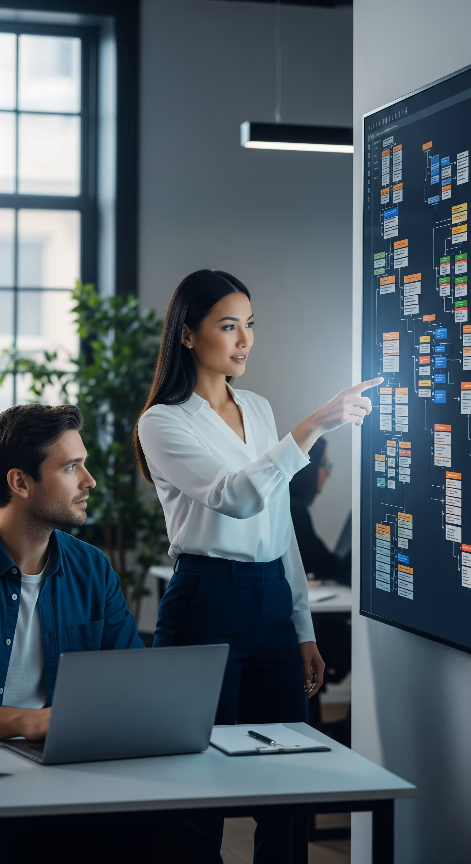 image of a team collaborating at an ai saas company