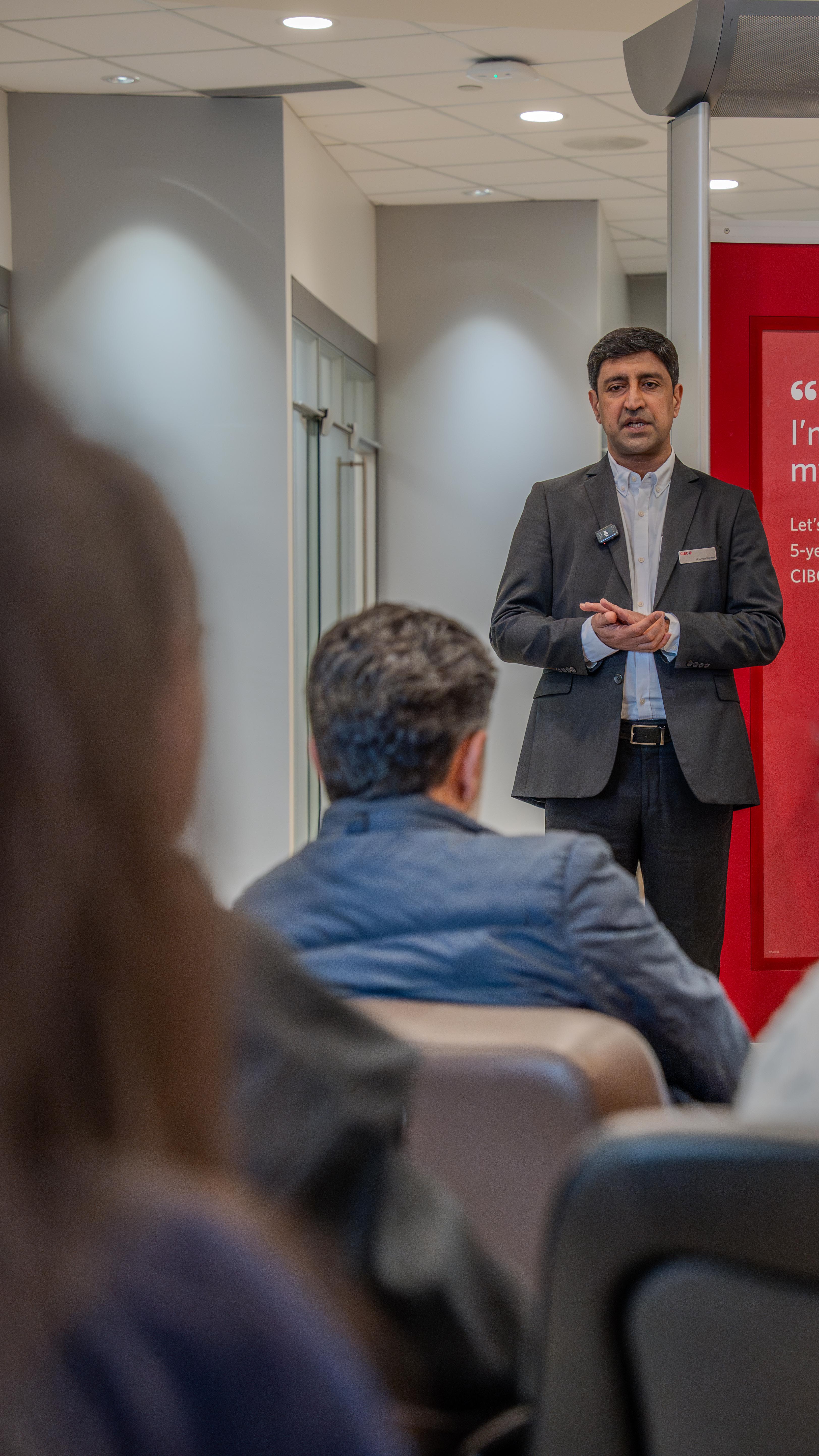 image of professional discussing a financial strategy with a client