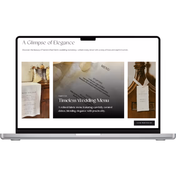 Wedding desktop site