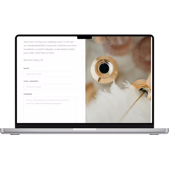 Wedding desktop contact site