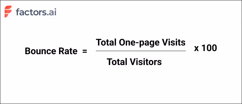 bounce rate formula