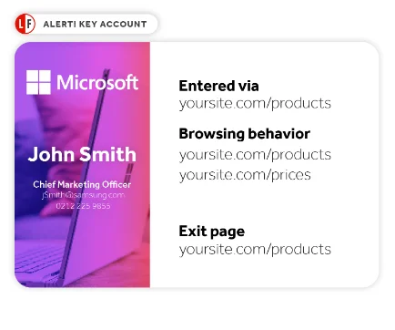 Lead Forensics Alerti Key Account