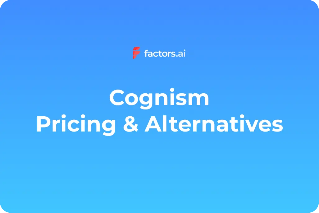 Cognism Pricing, Alternatives & More
