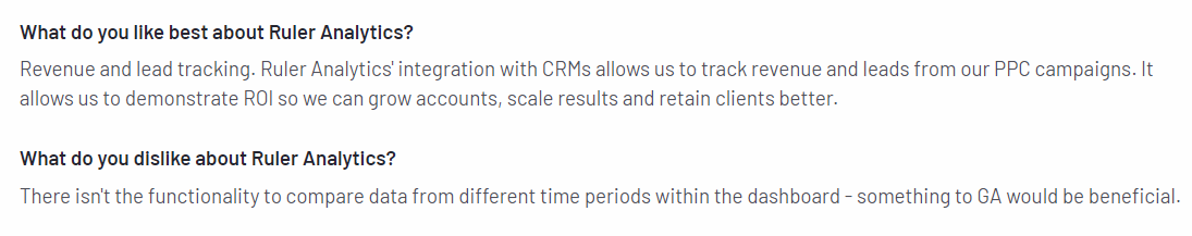 Ruler analytics reviews