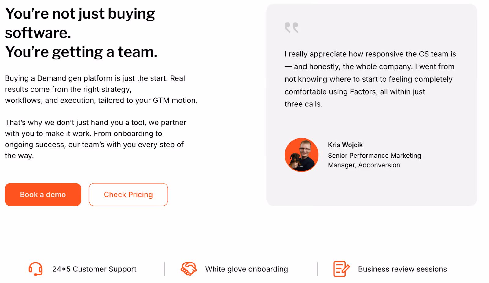Factors.AI Onboarding and Support
