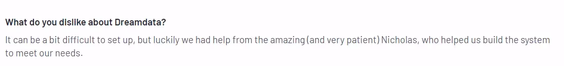 Customer reviews of Dreamdata