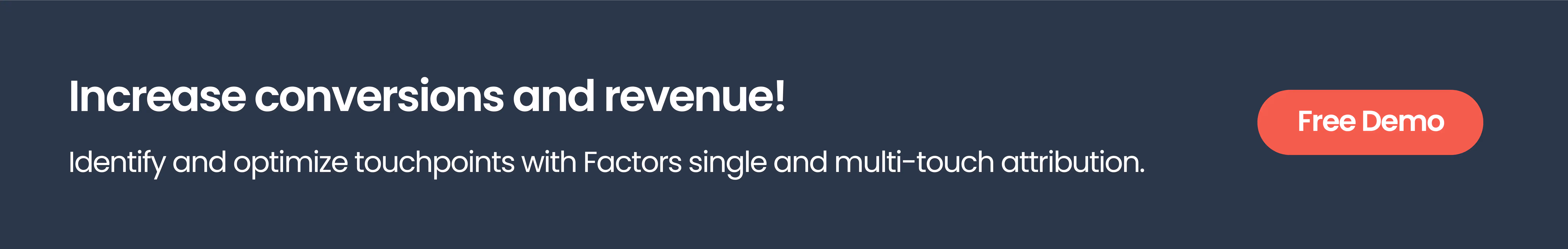  Factors.ai last click attribution software demo sign up