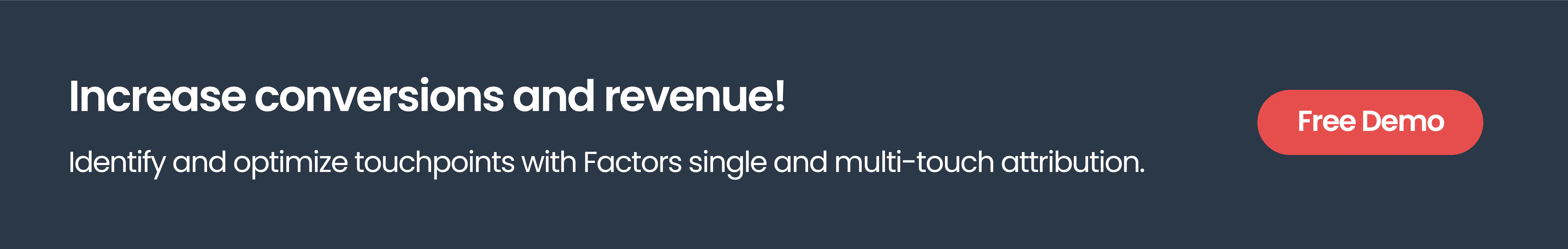 Factors.ai last click attribution software demo sign up