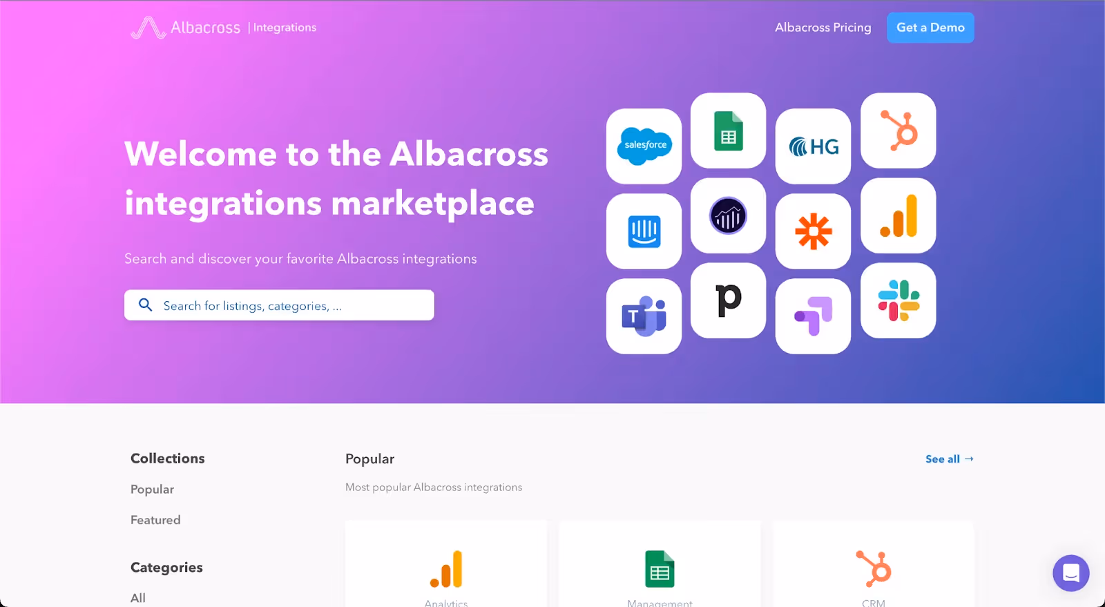 Albacross Home Page