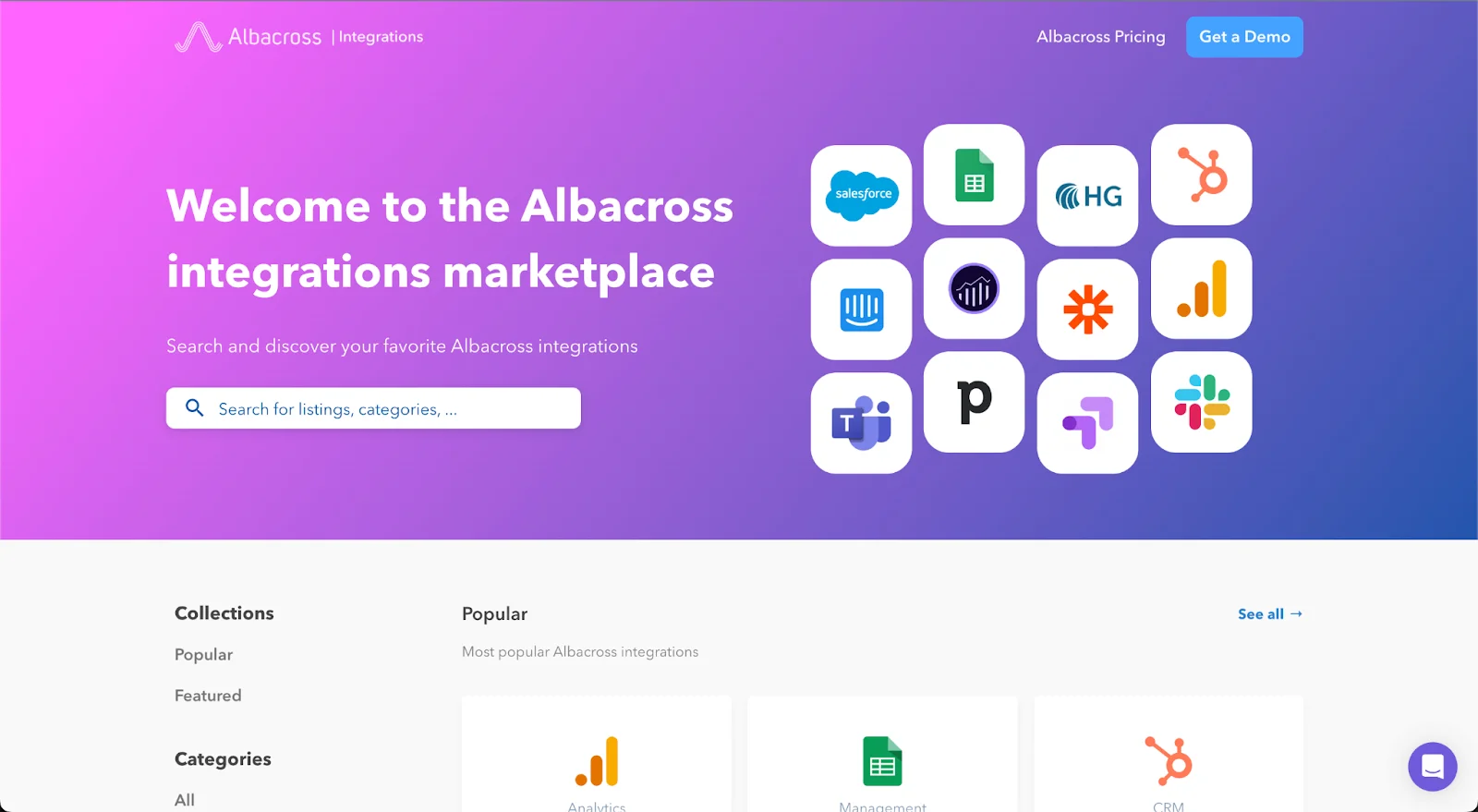 Albacross Home Page