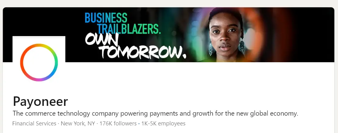 Payoneer Linkedin Page