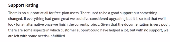 Customer review of Mixpanel’s customer service