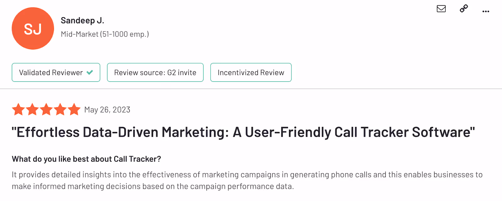 screenshot of g2.com