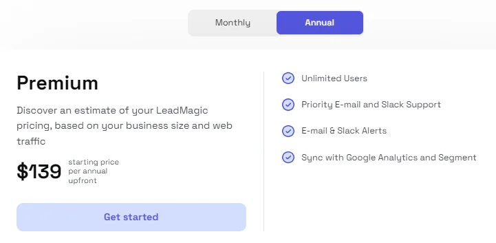 LeadMagic Pricing