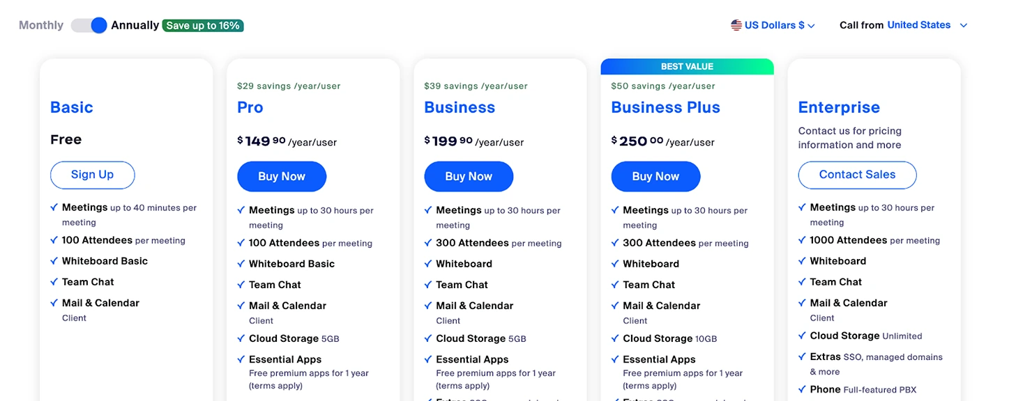 pricing plans of software