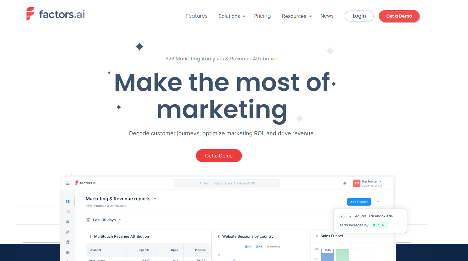  Factors is one of the best AI-powered visitor identification software 