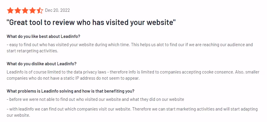LeadInfo Reviews
