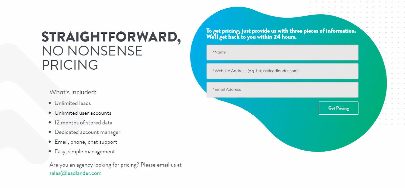 LeaderLander Pricing