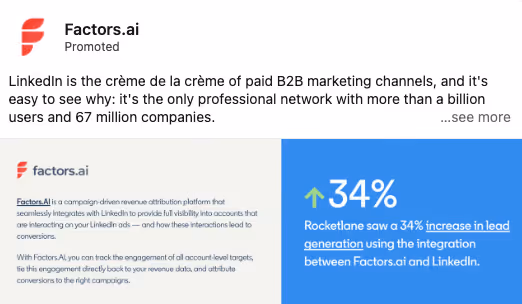 linkedin single image ad