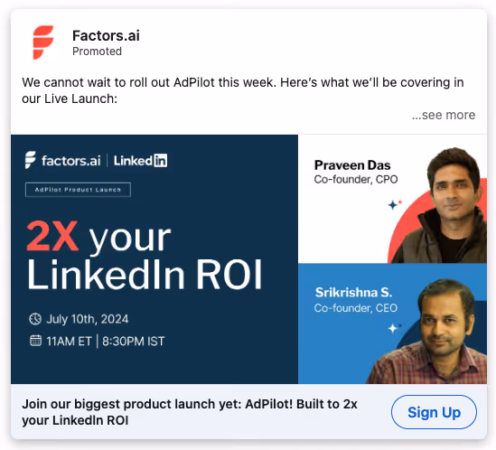 linkedin event ad