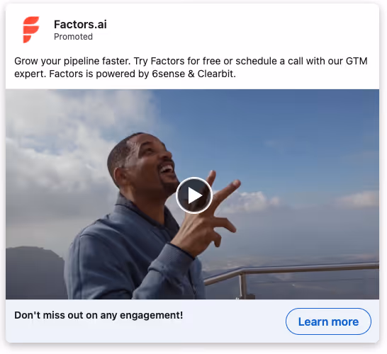 LinkedIn video ad