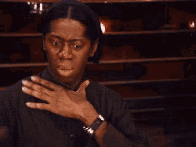 Hand on chest meme to depict reactions to LinkedIn Ads' cost.