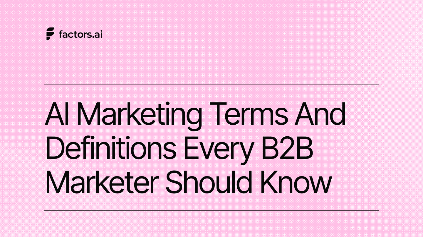 AI marketing terms and definitions every B2B marketer should know