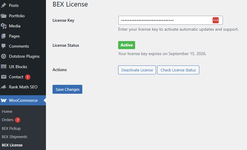 BEX License
